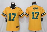 Women Nike Green Bay Packers 17 Adams  Vapor Untouchable Nike Gold Inverted Limited Jersey,baseball caps,new era cap wholesale,wholesale hats